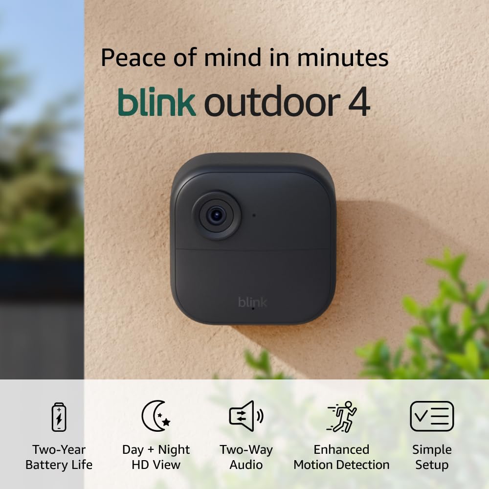 Blink Outdoor 4: vigilá toda tu casa con 5 cámaras inalámbricas — 65% off