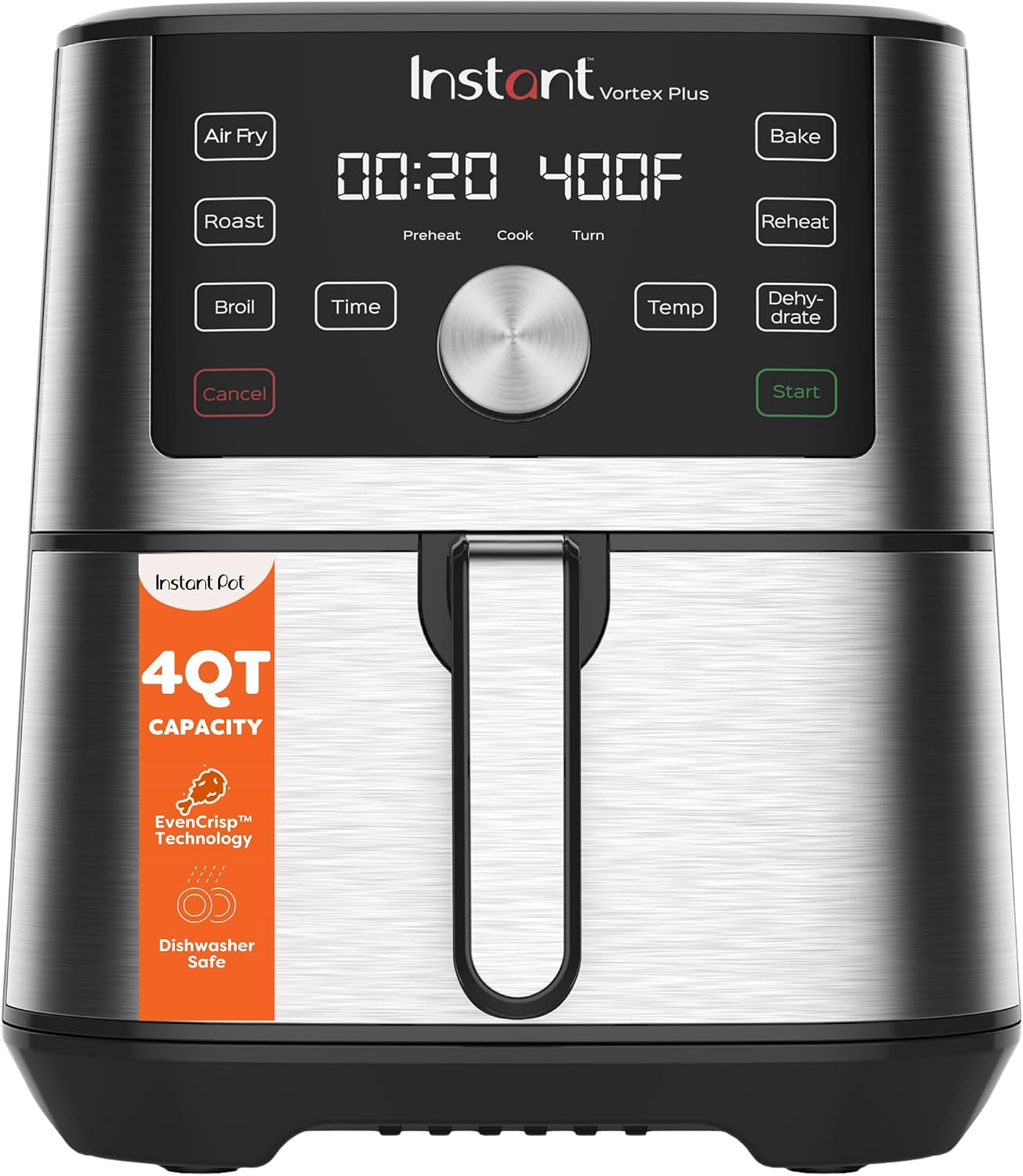Instant Pot Vortex Plus 4QT: la air fryer favorita de 13.800+ compradores — 46% off